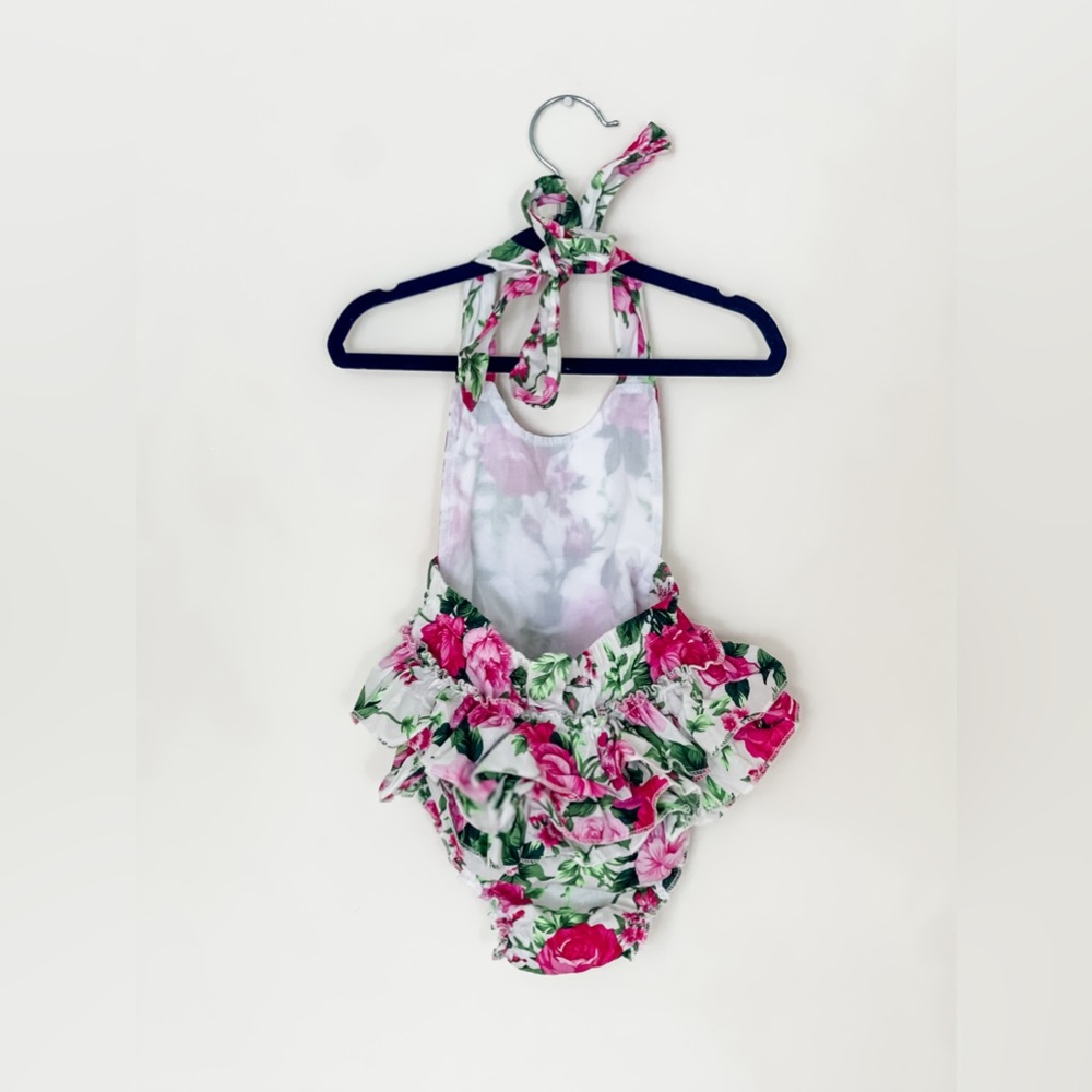 Floral Ruffle Butt Romper - Picture 2 of 2